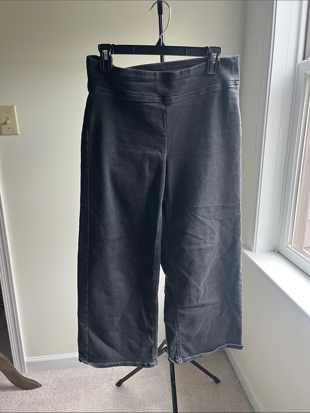 Old Navy Black Wide-Leg High-Rise Jeans